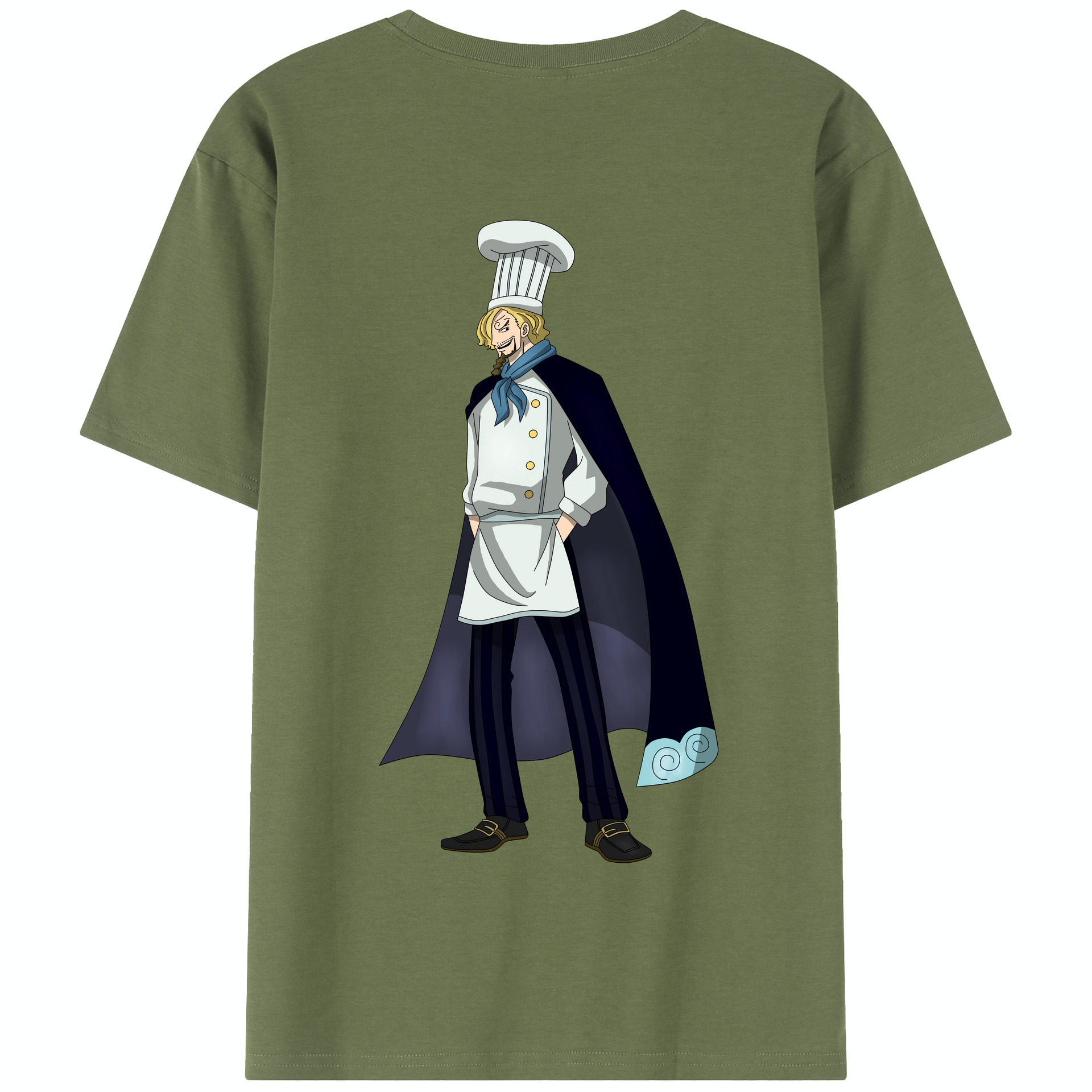 ワンピース サンジ ONE PIECE Sanji 綿100％半袖Tシャツ（背面プリント）
